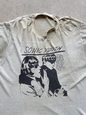 レア Sonic Youth グレー Tシャツ 90s フルーツタグ USA レア Sonic