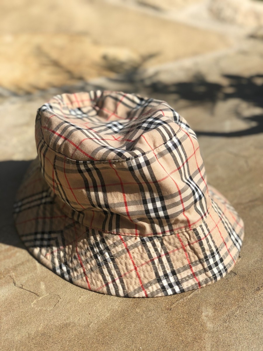 BURBERRY チェック柄 バケットハット L Burberry ハット Lサイズ