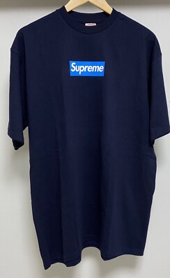 Supreme box logo tee Blue on navy XL | eBay