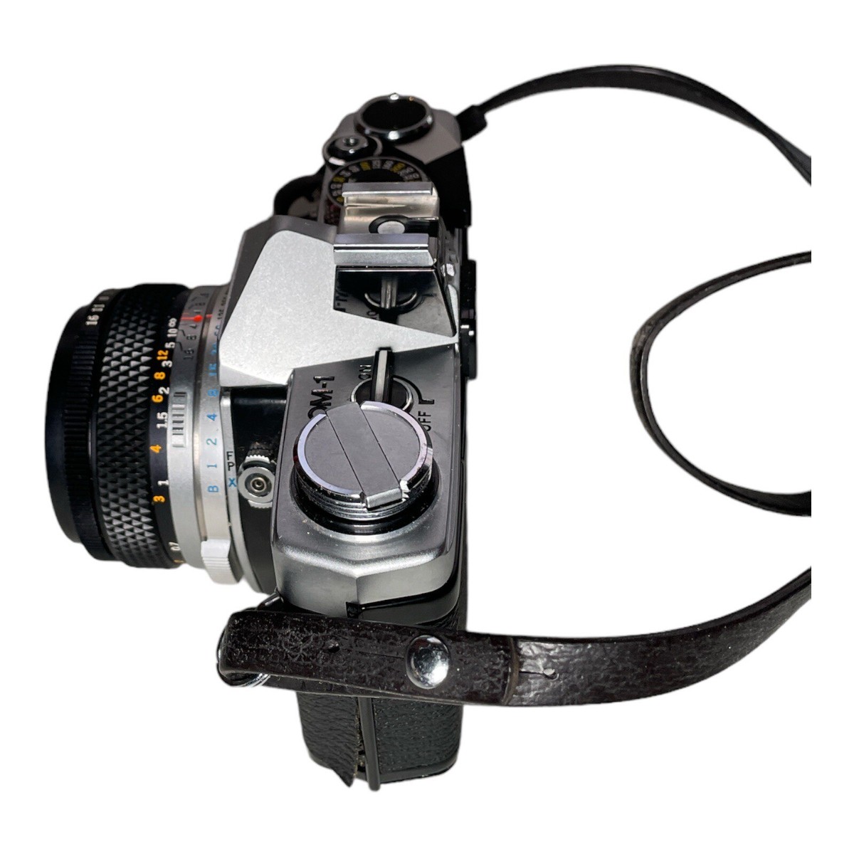 Olympus OM-1 35mm SLR Film Camera - Black Olympus F.Zuiko Auto-S