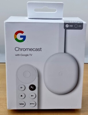 Google Chromecast HD with Google TV WIFI HDMI Digital SORRY OUT OF