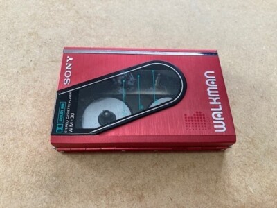SONY WM-30 Walkman Cassette Player Red Good GP | eBay