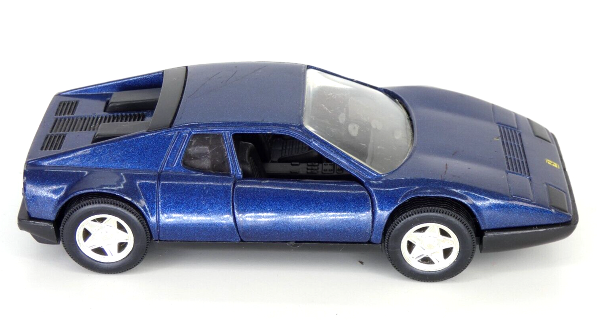 1973 Ferrari 365 GT4 BB Toy Sports Car Blue 1:38 Scale Diecast