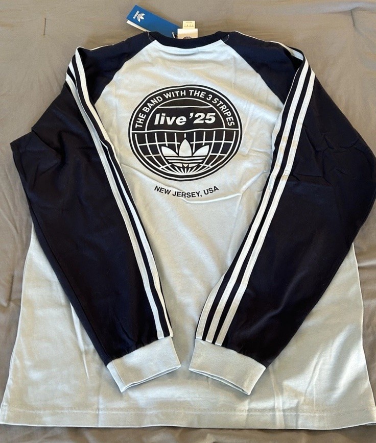 Oasis Adidas East Rutherford NJ NY Exclusive Concert Long Sleeve T