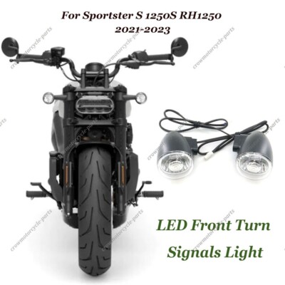 For Harley Sportster S 1250 RH1250S 2021-2023 Transparent LED Turn