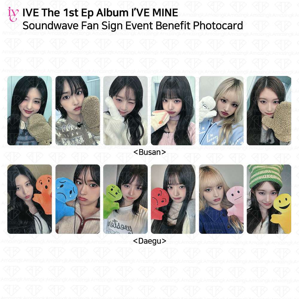 IVE The 1st Ep Album I'VE MINE Soundwave Fan Sign Event Photocard
