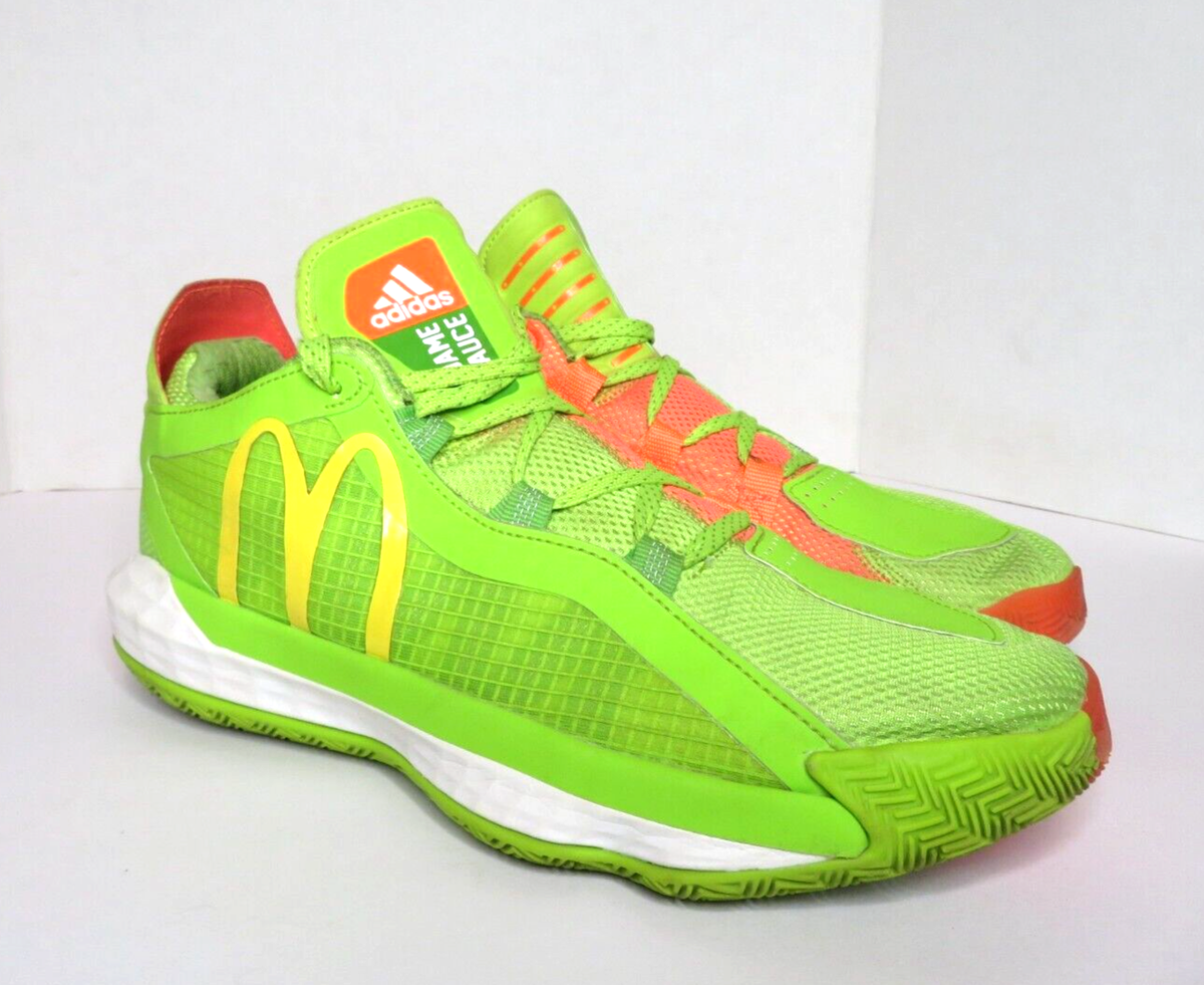Adidas Dame 6 McDonald's Men's Dame Sauce Lime Green FX3334