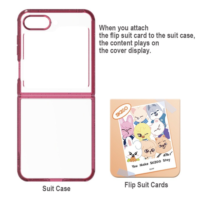 SKZOO Frame Stray Kids x Samsung Galaxy Z Flip5 Flip Suit Case