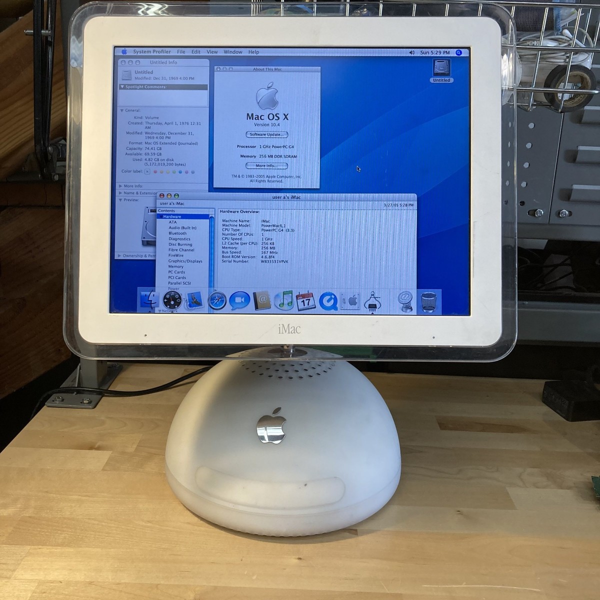 Apple iMac G4 M6498 17