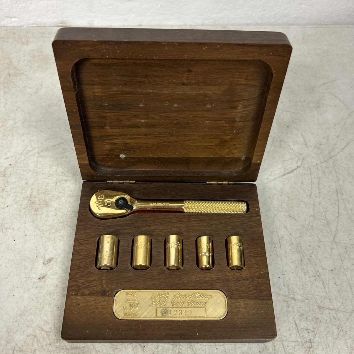 Mac Tools 1988 Collectors Club 50th Anniversary 24K Gold Plated