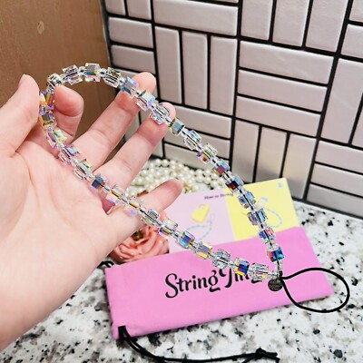 String Ting City Drip Ting Crystal Wristlet Phone Strap Stringting