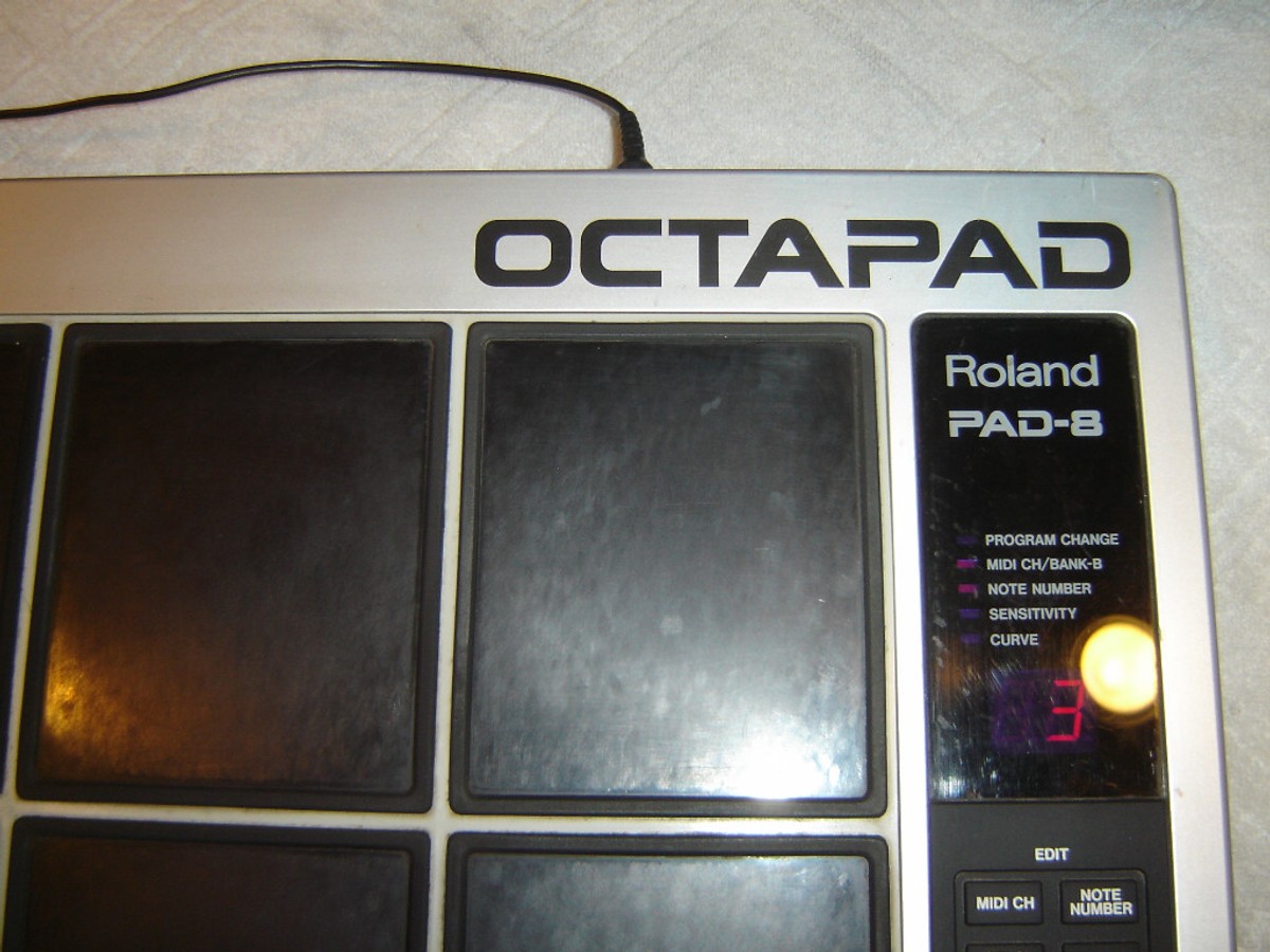 Roland PAD-8, Octapad, Original, 8 Pad Drum Midi, Vintage Unit, As