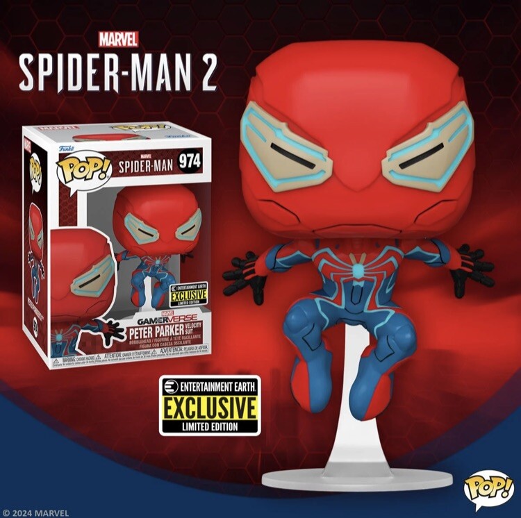 Funko Pop! Gamerverse Spider-Man 2 Peter Parker Velocity #974 IN