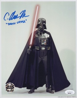 Official Pix- Star Wars- C. Andrew Nelson- Darth Vader signed 8x10