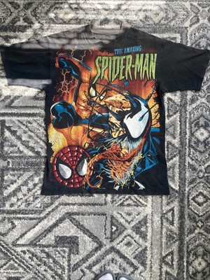 Vtg 90s VENOM SPIDERMAN Resurreccion Mexican Bootleg peyote shirt