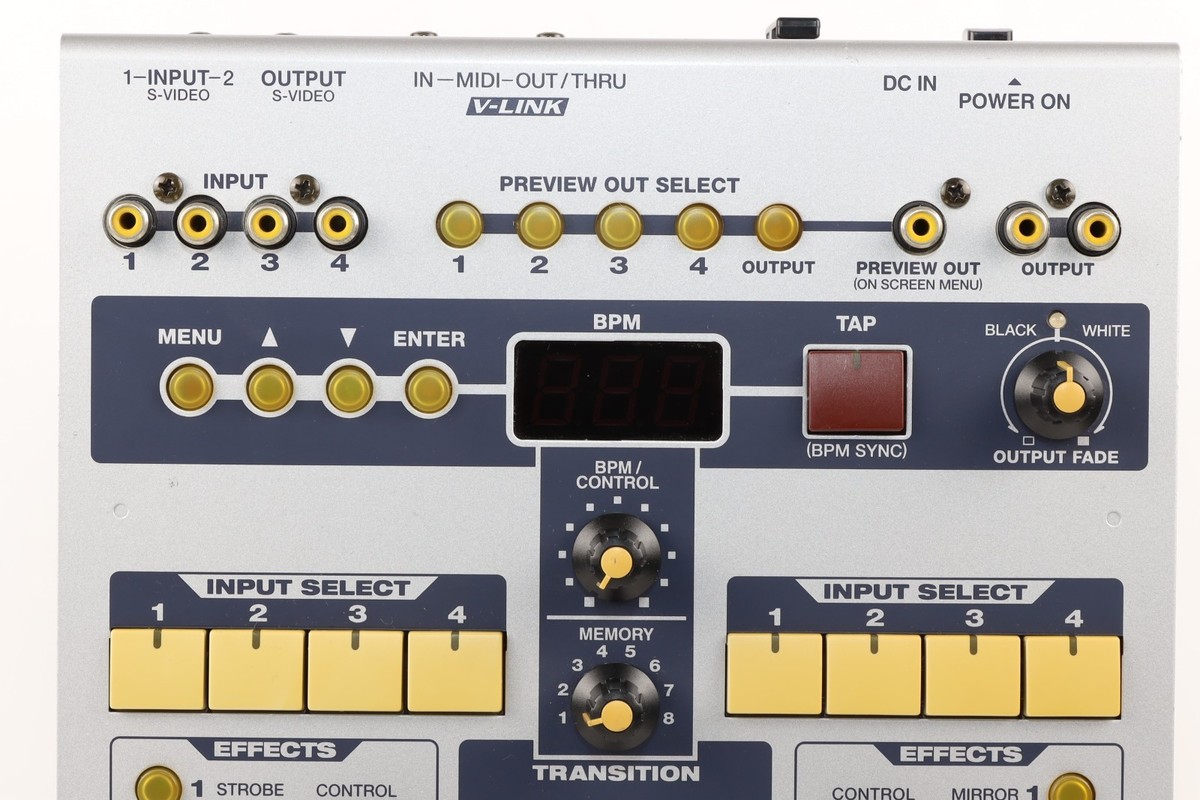 Roland Edirol V4 Resoldered 4 Channel Video Switcher Mixer 4 In 3