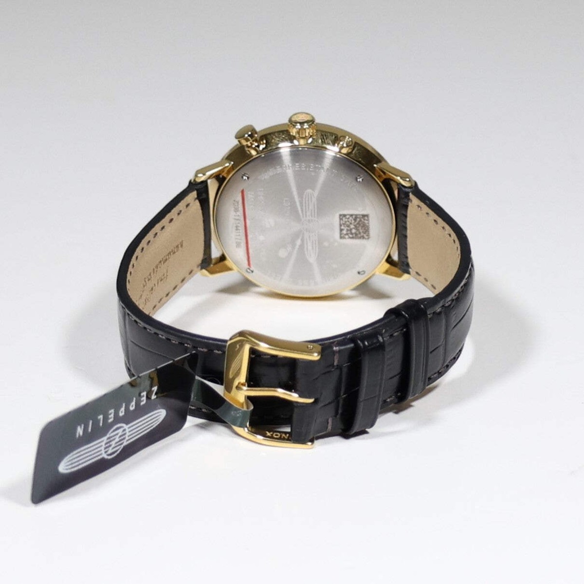 Zeppelin Hindenburg Gold Tone Silver Dial Men's Watch 7038-1 LZ129