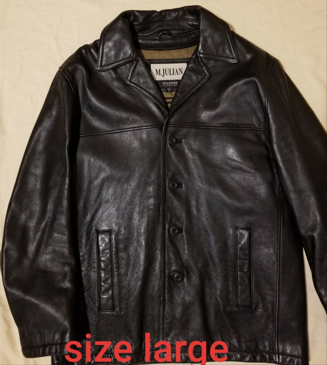 Vintage m julian wilson thinsulate leather jacket sz large | eBay