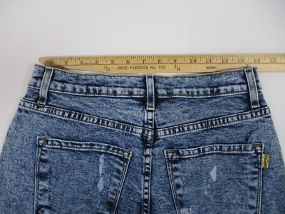 Vibrant MIU Jeans Women's 13 Blue Acid Wash Denim Straight Leg Mom