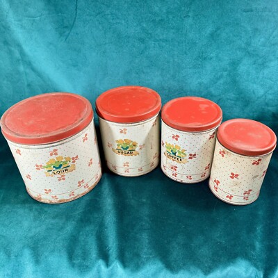 アンティーク＊EMPECO ティン缶TIN ケース ボックスブレッド缶