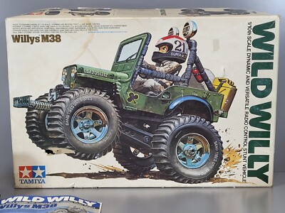 Vintage original 1982 Tamiya 1/10 R/C Wild Willy M38 Jeep for
