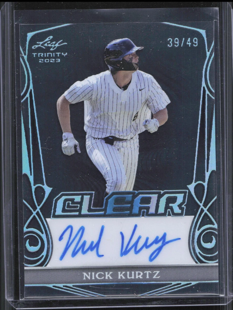 2023 Leaf Trinity Bronze Nick Kurtz 直筆サイン 22/99 Auto MLB 大