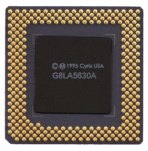 vintage Cyrix cx486 DX2 80 gold CPU tested working 486 40mhz FSB