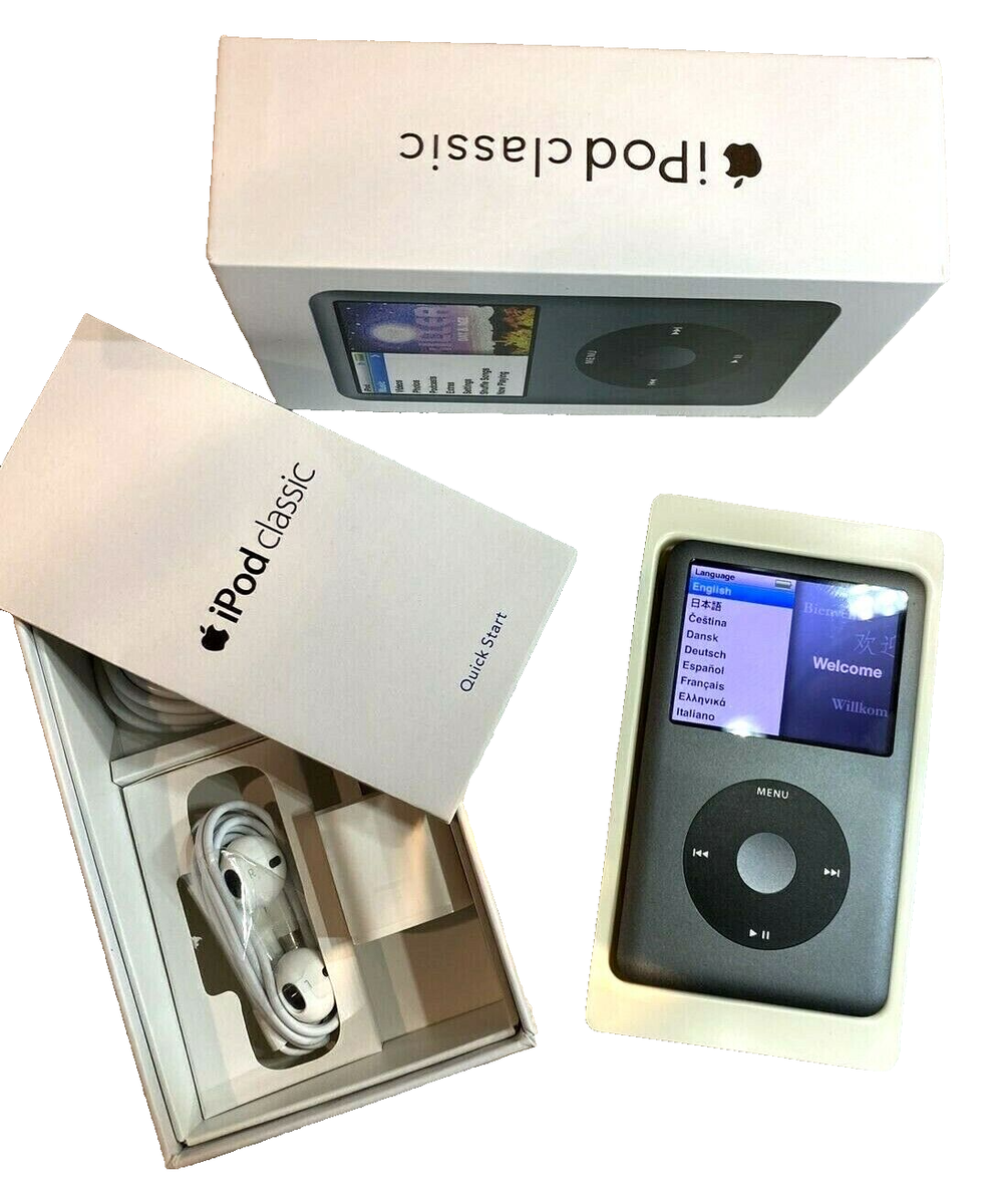 Apple iPod classic 7th Generation Gray Black (1TB) - Bundle with