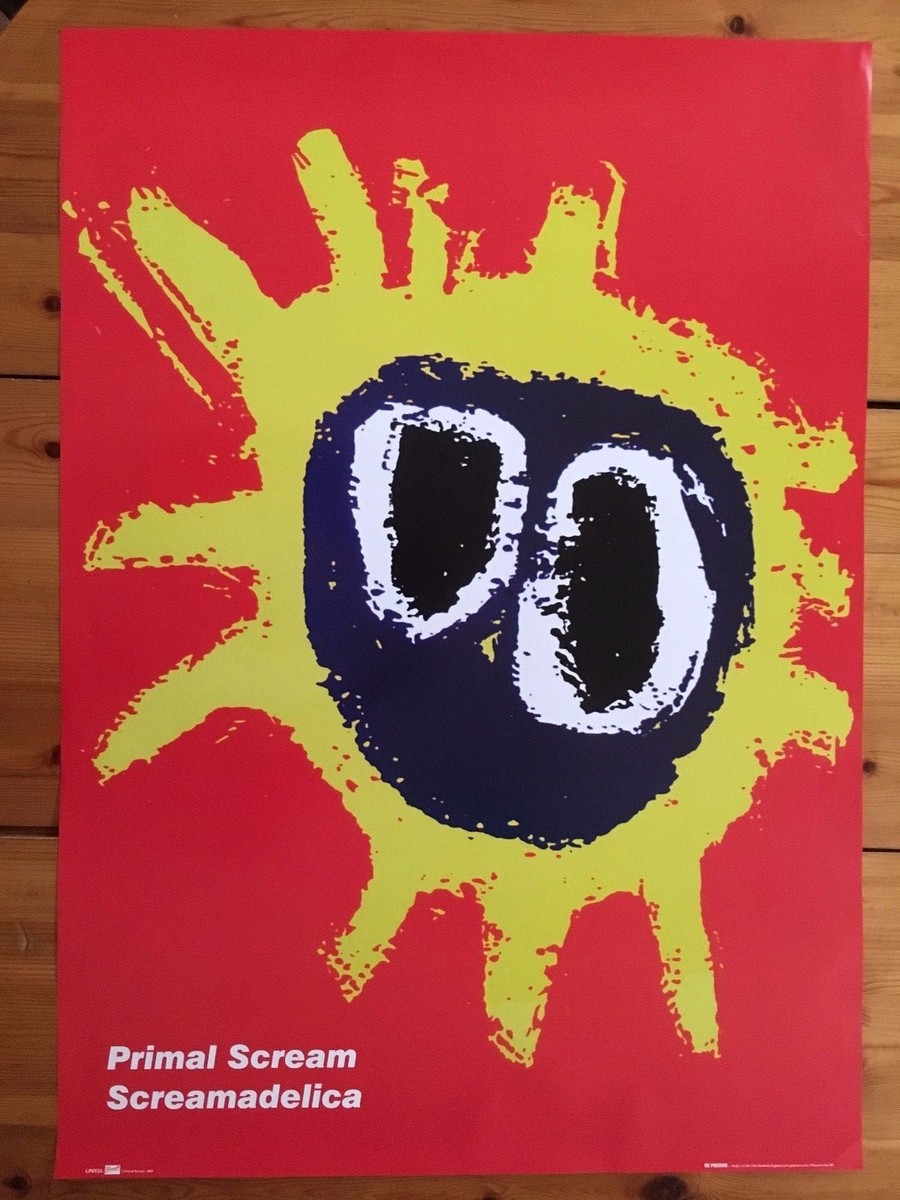 PRIMAL SCREAM,SCREAMADELICA,1991,RARE AUTHENTIC LICENSED 2004