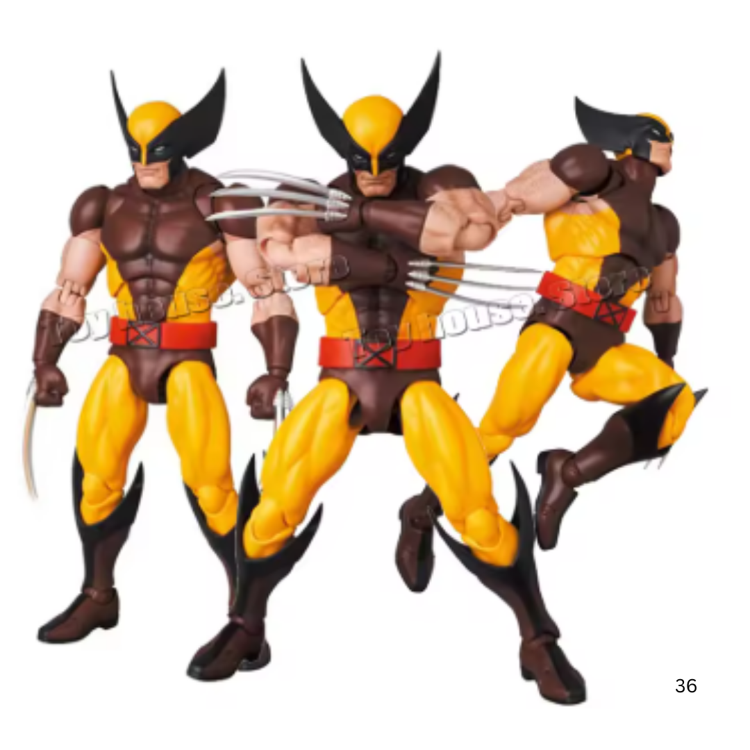 MAFEX No.138 X-MEN Wolverine Brown Suit COMIC Ver Action Figure US