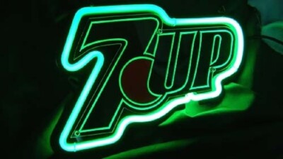 70年代 セブンアップ メニューボード 7up ライトアップ 看板 ネオン