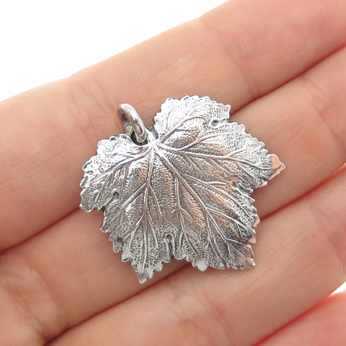 Gianmaria Buccellati 925 Sterling Silver Vintage Grape Leaf
