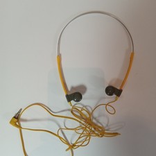 Sony Mdr-w15 Sports Yellow Dynamic Stereo Adjustable Headphones 1h