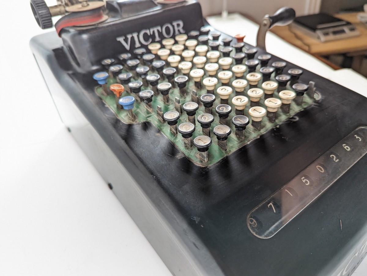 Antique VICTOR Adding Machine Vintage 1920's Era | eBay