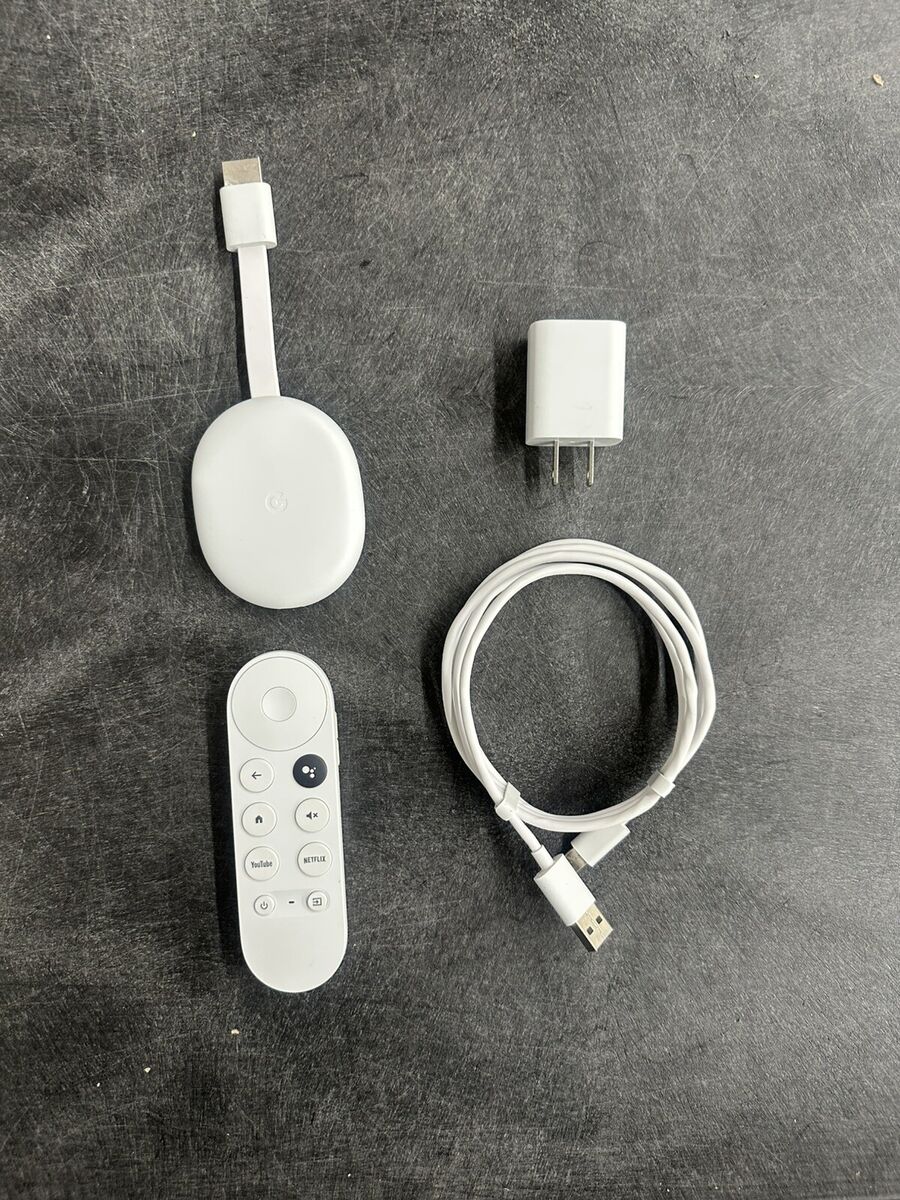 Google Chromecast with Google TV 4K UHD Media Streamer - Snow | eBay