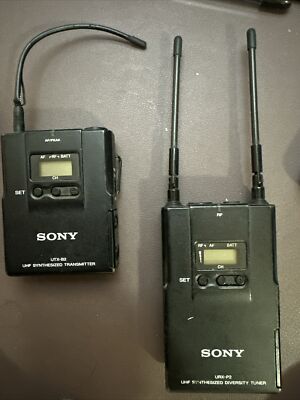 Sony UTX-B2 UHF Wireless Microphone Transmitter & Sony URX-P2 UHF
