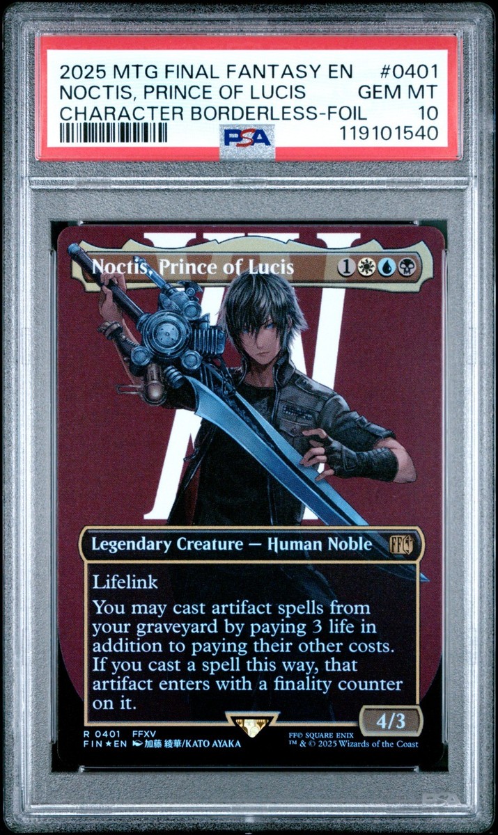 PSA10】 MTG FF ルシスの王子、ノクティス サージfoil FF15 PSA10