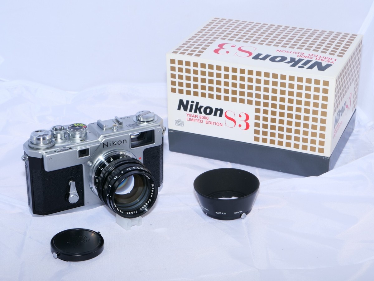 Nikon S3 Year 2000 Millennium Model. Nikkor S 50mm f/1.4 black