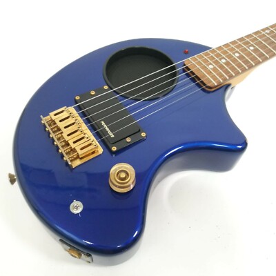 FERNANDES ZO-3C Blue with Soft Case Free Shipping USED E.Guitar