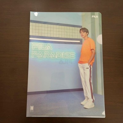 BTS x FILA Collaboration Clear file folder Complete Set 8 Benefits