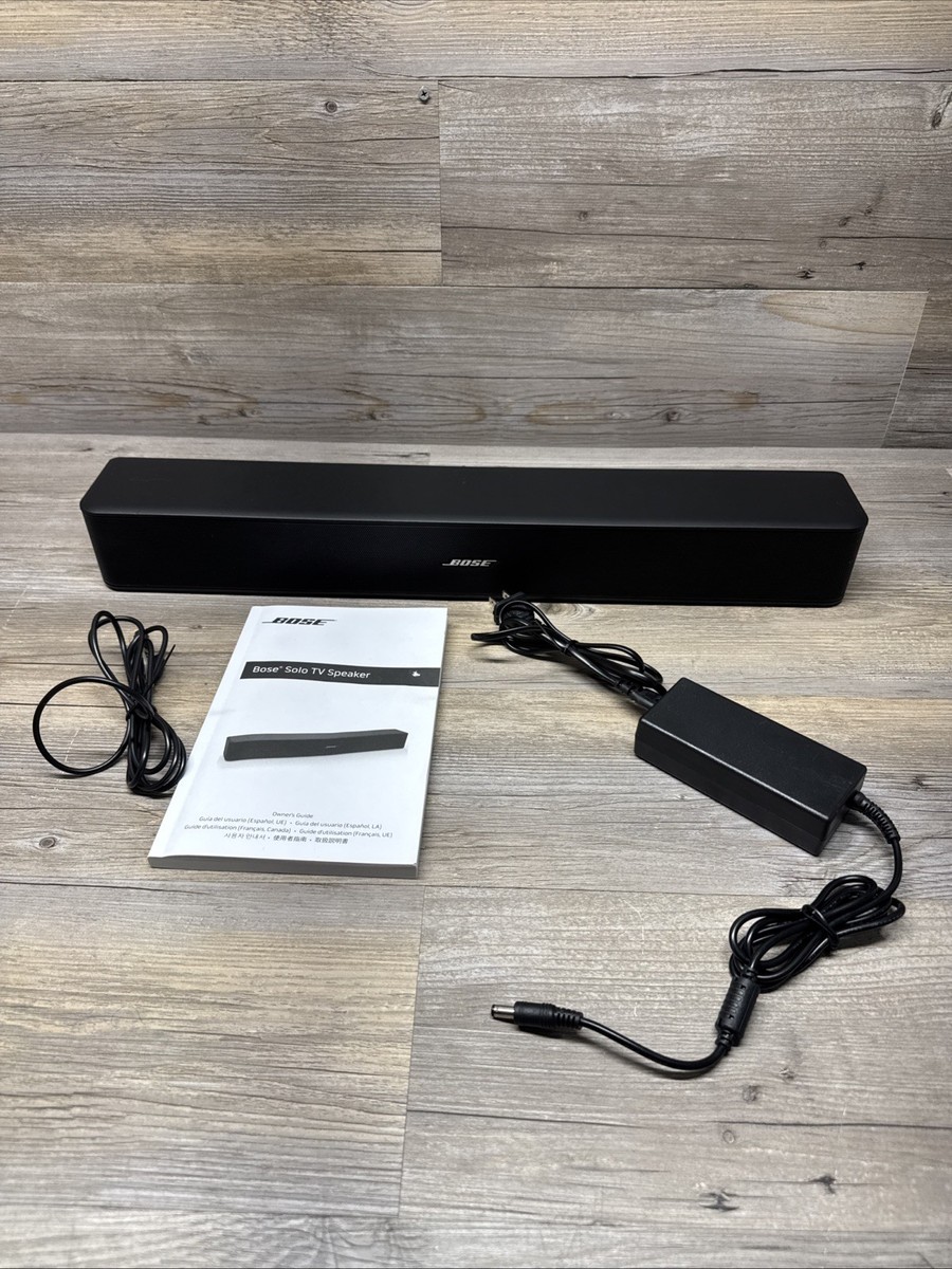 Bose Solo TV Speaker Soundbar Model 418775 - Black - No Remote