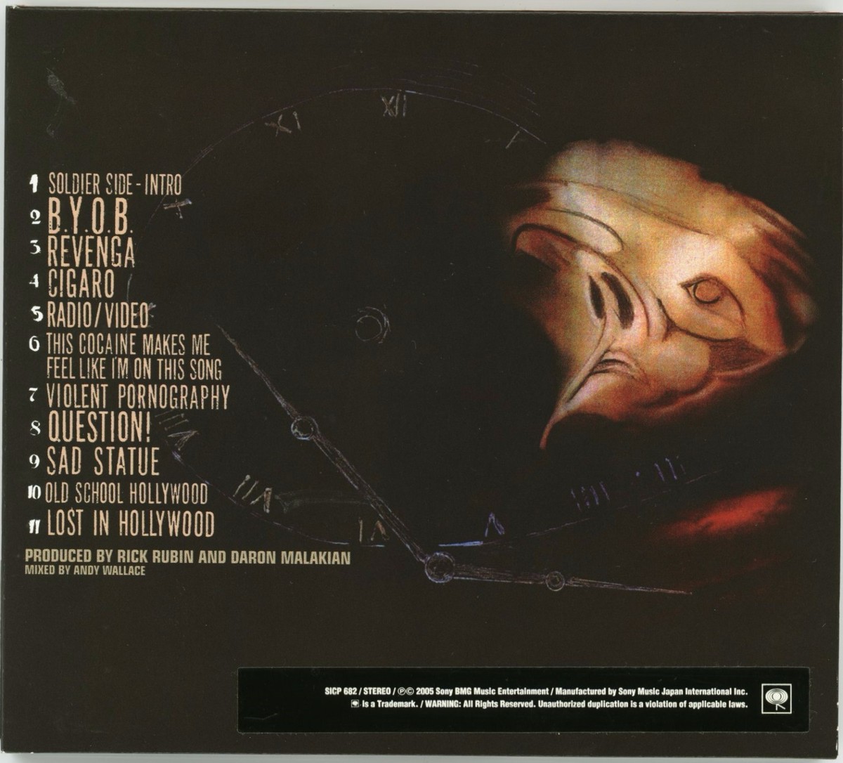 SYSTEM OF A DOWN - Mezmerize CD JAPAN SICP 682 2005 Digipak s4618