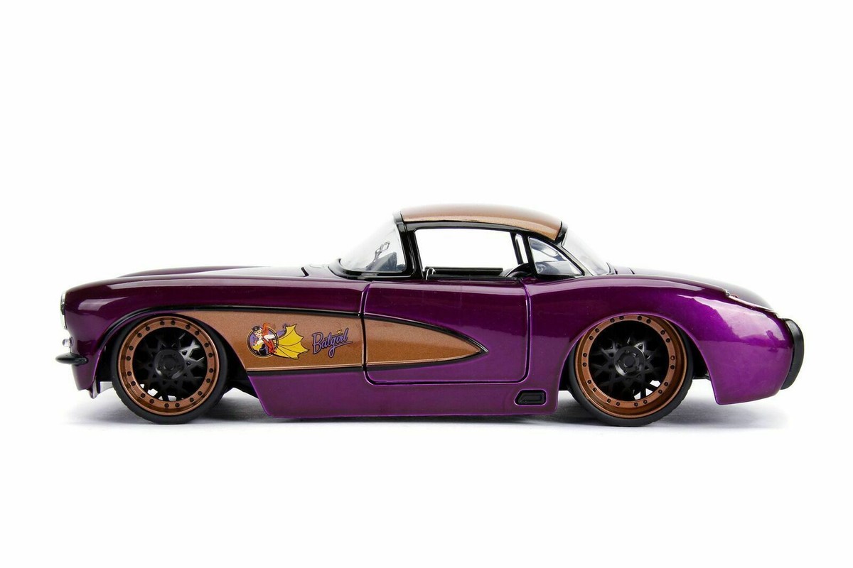 Batgirl 1957 Chevy Corvette w Figure DC Comics Bombshells Jada Toy