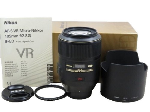 Nikon Ai AF MICRO NIKKOR 105mm F2.8D Lens w/Front and rear caps
