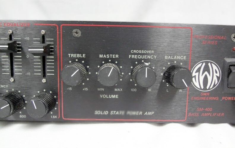 SWR SM-400 Bass Guitar Rack Mount Graphic EQ Equalizer Solid Power
