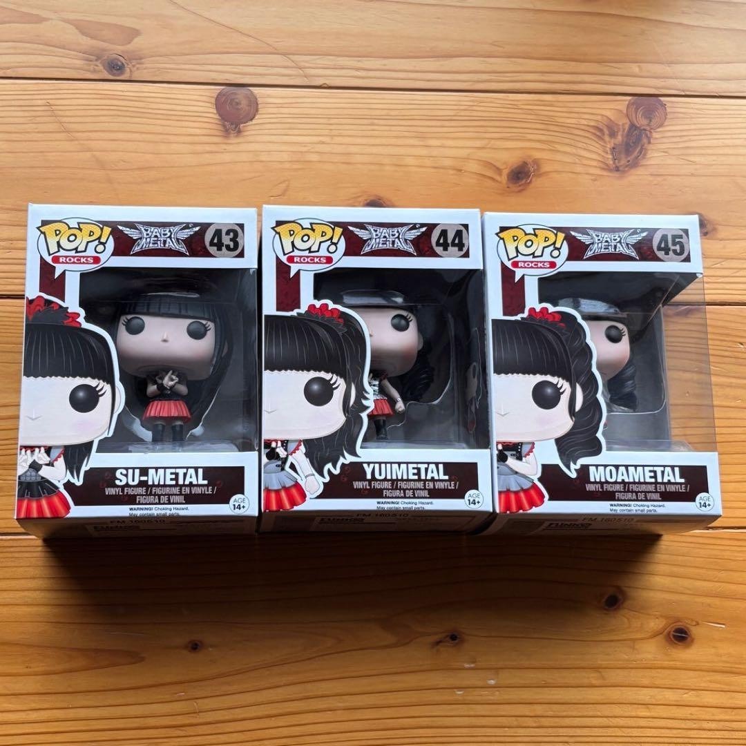 BabyMetal Funko Pop Rocks RARE Su-Metal, Yuimetal & Moametal Set