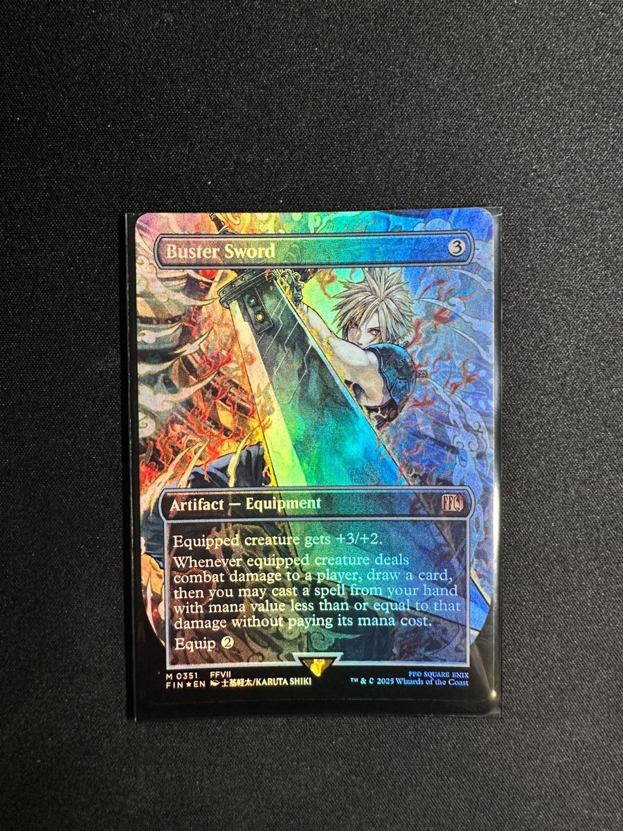 MTG バスターソード ボーダーレスfoil 英語版MTGバスターソード/Buster