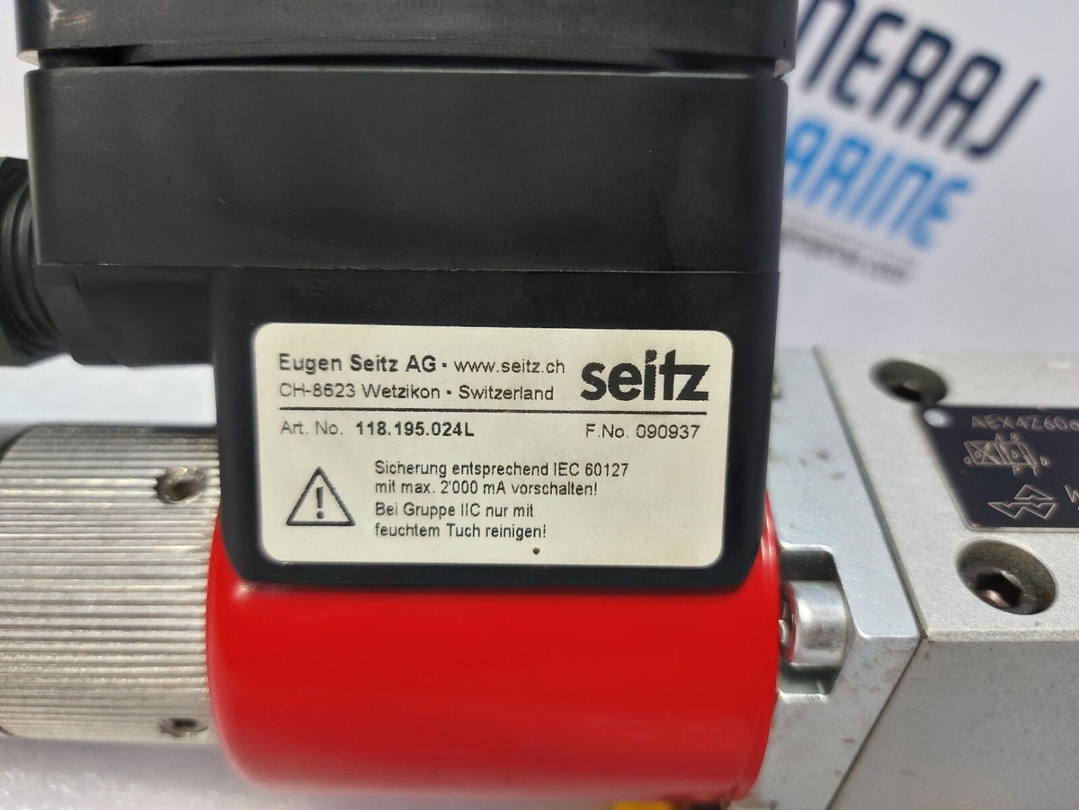 Wandfluh AEX4Z60a/T4-S1788 Solenoid Valve With Seitz 118.195.024L