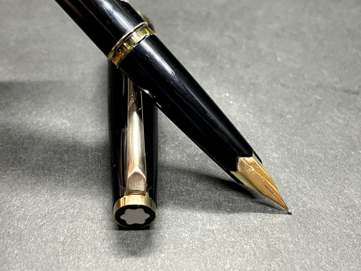 Excellent] MONTBLANC 121 Vintage Black Fountain Pen Cartridge 18K