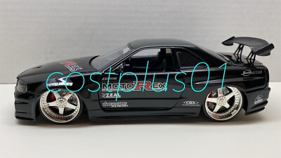 JADA DUB CITY 2002 NISSAN SKYLINE GT R R34 1:24 BLACK MOTOREX